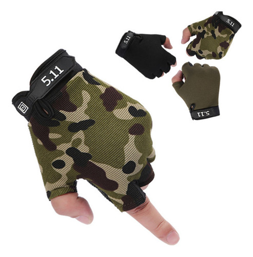 Guantes De Protección Deportivos De Camuflaje Para Niños.