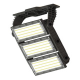 Refletor Led 400w Combate Branco Frio   Carcaça Preto Bivolt