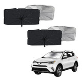 Kit 2 Proteção Solar Carro Parabrisa Parasol Guarda Chuva