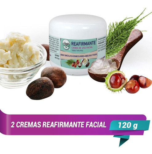 Crema Reafirmante Facial Colágeno Elastina Manteca De Karité