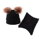 Gorro De Esquí Warm Beanies Para Bebé, Bufanda De Pelo Cálid