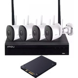 Kit Nvr Inalambrico 4ch Imou+4 Bullet Imou Wifi Fullhd Audio