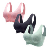 Pack De 3 Sujetadores Mujer Z A165, Ropa Interior Sin Aros .