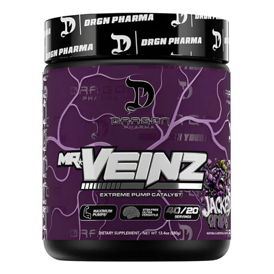 Mr Veinz Dragon Pharma Pre Entreno Extreme Pump 40\u002F20 Servs Jacked Grape | Envío gratis