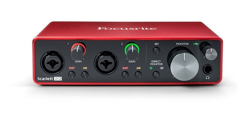 Placa De Sonido Audio Interface Focusrite Scarlett 2i2 Usb 3