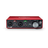 Placa De Sonido Audio Interface Focusrite Scarlett 2i2 Usb 3