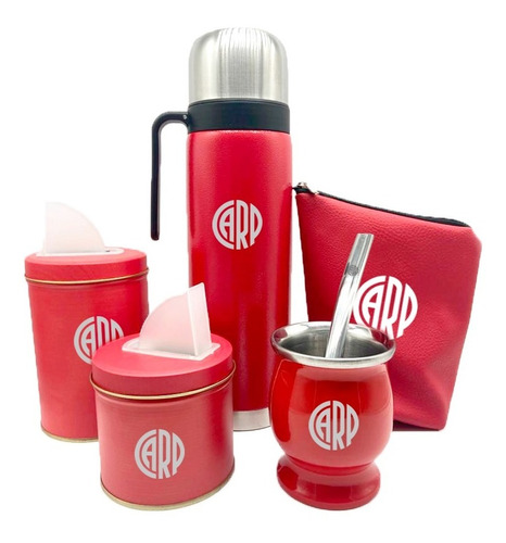 Novedoso Set Matero Con Funda Para Mate River Plate 