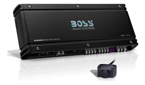 Amplificador Boss 2400w 0x4600 Led 4 Canales Clase A Color Negro