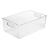 Cubo Organizador De Almacenamiento Transparente Duradero, L