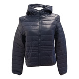 Campera Inflable Mujer Capucha Desmontable