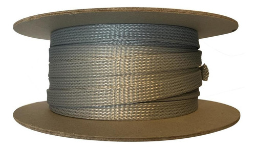 Cubre Cables 30 Mts Expandible Piel De Serpiente 1/2  Gris