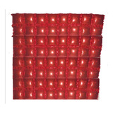 Pared Tipo Panel Globos Inflables 4d Cuadros 2.22mt X 1.42mt Color Rojo
