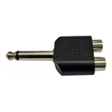 Adaptador 2 Jack Rca A Plug 6.3 Mm Mono