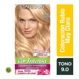 Kit Tintura Garnier Cor Intensa Tono 9.0 Rubio Muy Claro