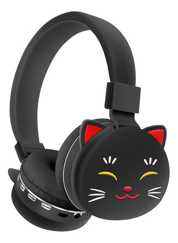 Audifonos Bluetooth Inalambrico Diadema Gato Orejas Kawaii