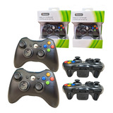 Kit C/ 2 Controles Para Xbox 360 Sem Fio Wireless Joystick