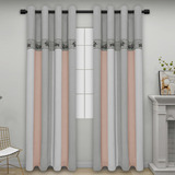 Print Blackout Curtain Set Of 2 Panels  Thermal Insulat...