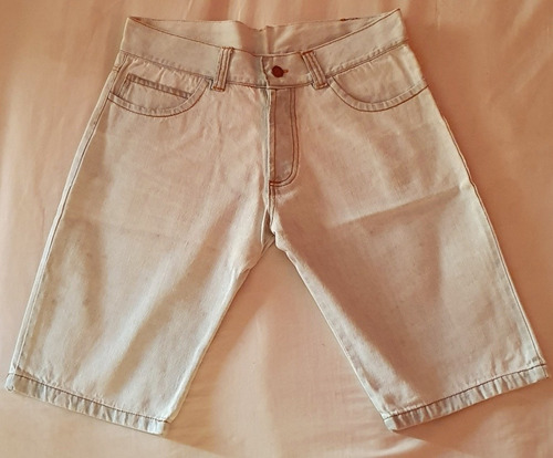 Bermuda De Jeans Minimal Clásica Liquidación