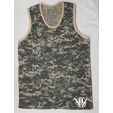 Musculosa Táctica Camuflada Acu Digita Ejer Algodon 100% Uca