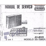 Esquema Elétrico Aparelho De Som 3x1 National Ss 8000 7580