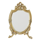 Espejo De Pared De Oro Antiguo Oval Decorativo, Decoraci [u]