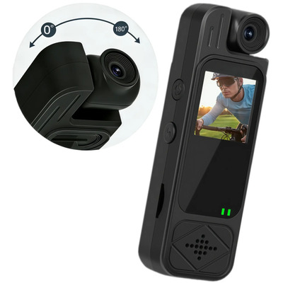 Cámara Espia Mini Bolsillo Pluma Portatil 180° Con 1080p Negro