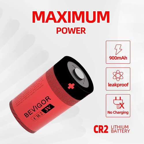 Bevigor Cr2 - Batería Cr2 De 3 V De Litio De 900 Mah, Paquet