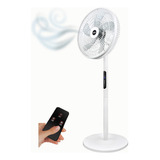 Ventilador De Pie Moderno Abanico Con Control Remoto 5 Aspas