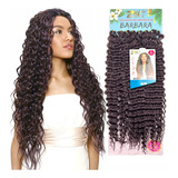 Cabelo Orgânico Barbara Longo 80cm P/ Crochet Braid Cacheado