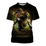 Camiseta De Hombre Mortal Kombat Con Estampado 3d