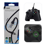 Cabo Usb 3m Para Controle Xbox One Jogar Sem Pilhas Com Fio