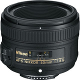 Lente Nikkor 50mm 1.8g - Incluye Lense Hood Y Bolsa