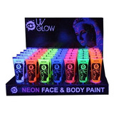 Pintura Corporal - Uv Glow Blacklight Neon Face And Body