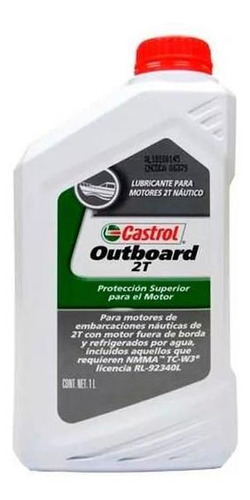 Aceite Embacaciones Outboard 2t 1l Castrol