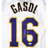 Jersey Autografiado Pau Gasol Los Angeles Lakers Cstm Nba