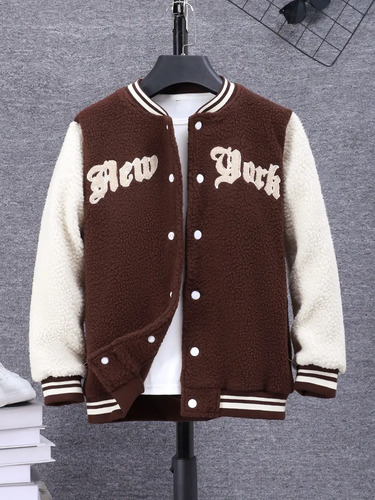 Chaqueta De Béisbol Para Niños, Moderna, Con Colores Contras