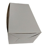 Caja Blanca Especial 1/2 Brazo Tronco Tortas 21x14x11 X 5 Un