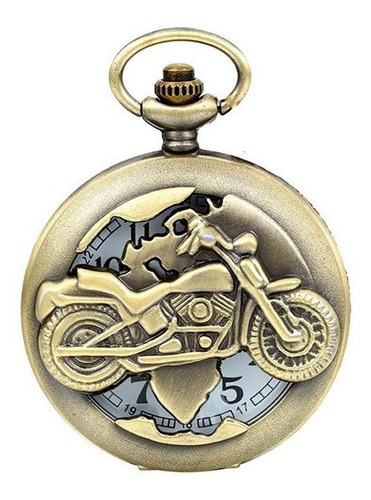 Reloj Bolsillo Vintage Moto Harley Tureloj