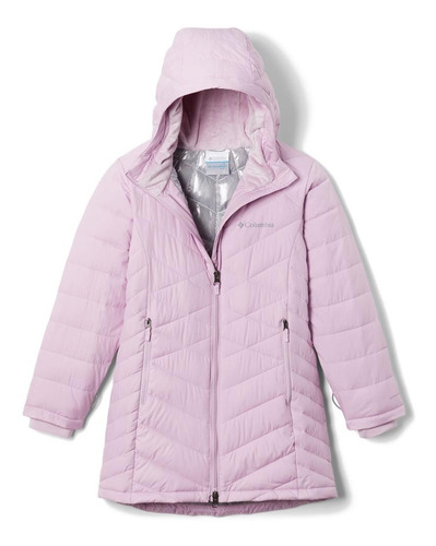 Jaqueta Columbia Heavenly Com Capuz Lilás Infantil