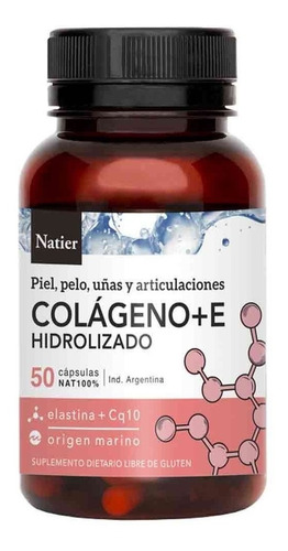 Colageno+ Co Q10+ Vitamina E 50 Caps - Origen Marino - Natie