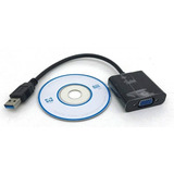 Cabo Adaptador Conversor Usb Para Vga Monitor Usb 3.0/2.0