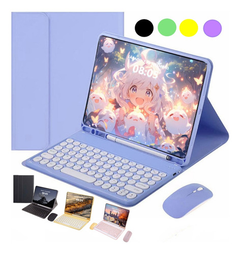 Capa Protetora Para iPad 6/5/4/air + Teclado + Mouse