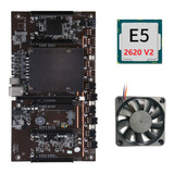 Placa Base H61 Btcx79 Miner Con Cpu E5 2620 V2+ventilador