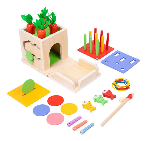 Kit De Juego Montessori Para Niños Pequeños, Caja De