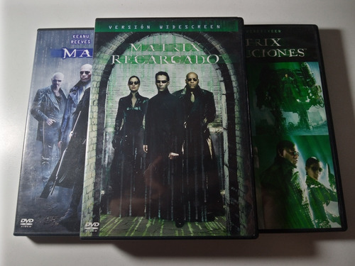 Lote De 3 Dvds Matrix Keanu Reeves 