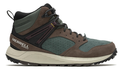 Botín Hombre Wildwood Mid Ltr W Verde Musgo Merrell