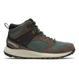 Botín Hombre Wildwood Mid Ltr W Verde Musgo Merrell