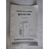 Manual Del Usuario Acondicionador Portátil Electra Tac35chpk