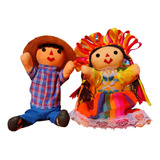 Muñeco Panchito Y Maria Lele Otomíes Erilio Artesanal