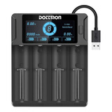 Dottmon Cargador De Bateria Universal Inteligente Lcd De 4 B